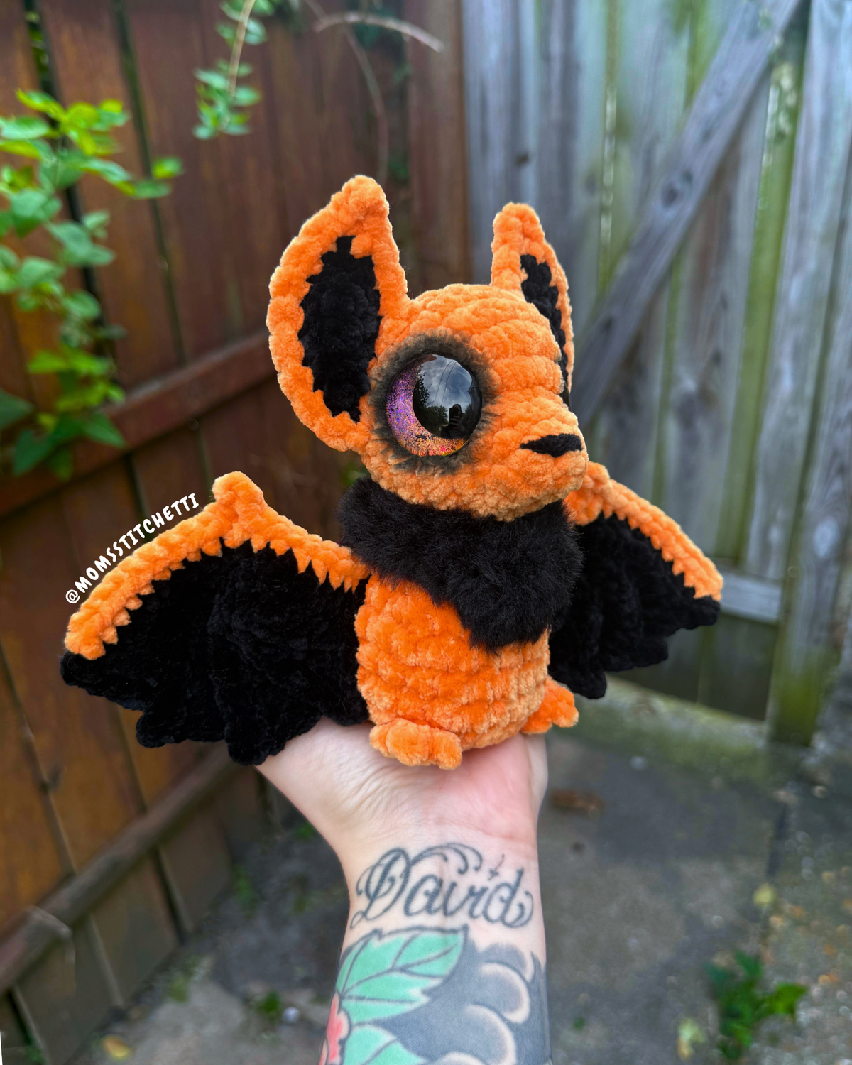 Jack-o-lantern Bat Plushie