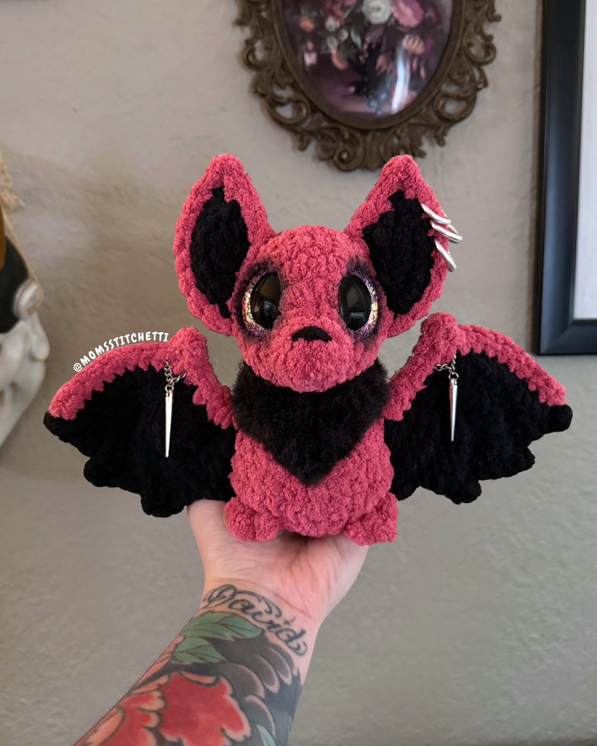 Goth Bat Plushie