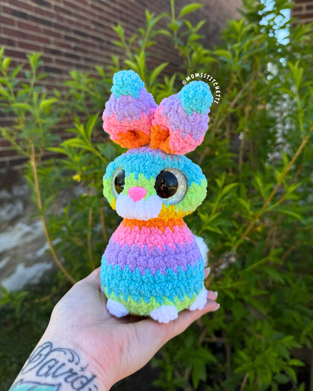 Rainbow Bunny Plushie