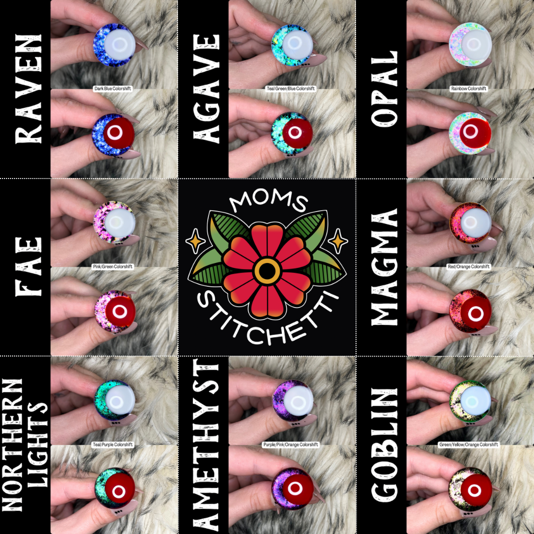Hand Painted Safety Eyes (34 color options)