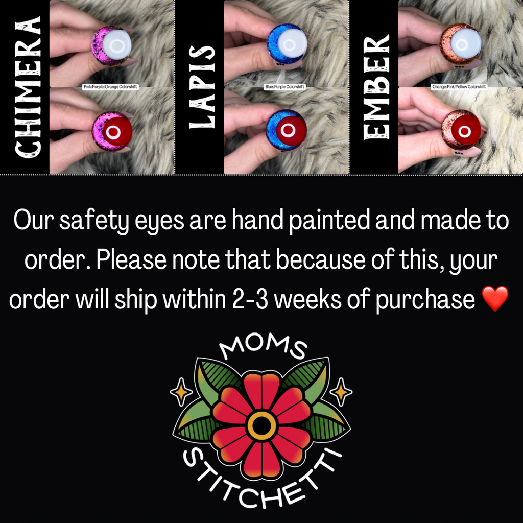 Hand Painted Safety Eyes (34 color options)