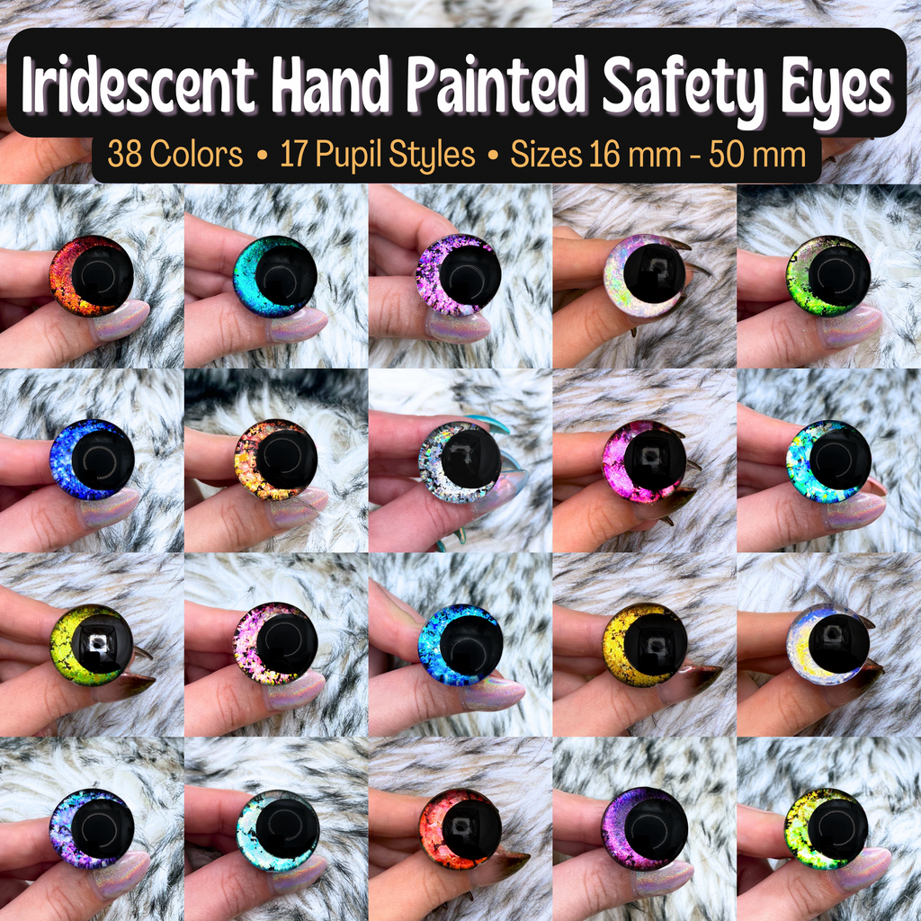 Iridescent Safety Eyes (38 Colors)