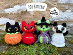 Halloween Kitty Crochet Pattern (No Sew)