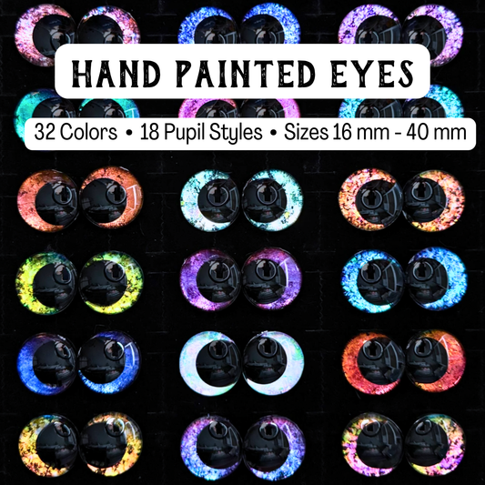 Hand Painted Safety Eyes (32 Colors to choose from)