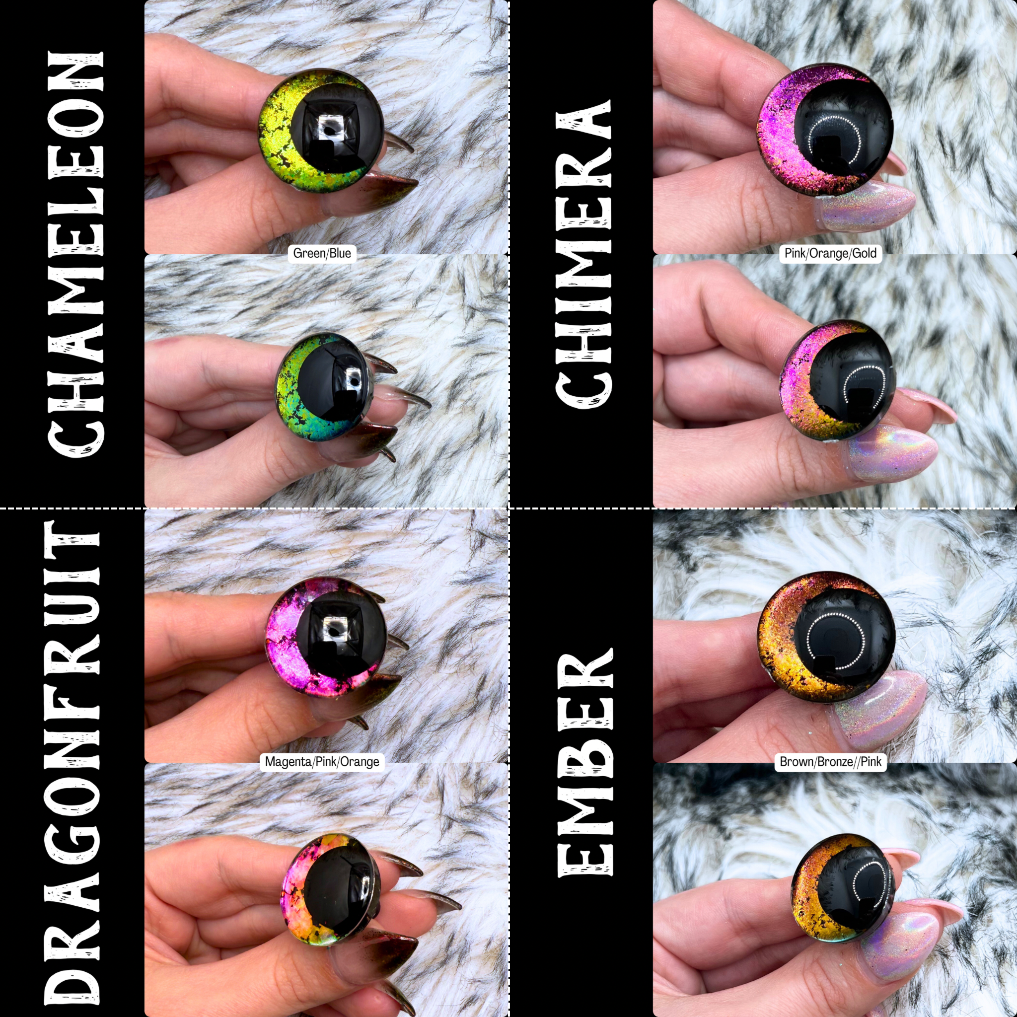 Hand Painted Safety Eyes (32 color options)