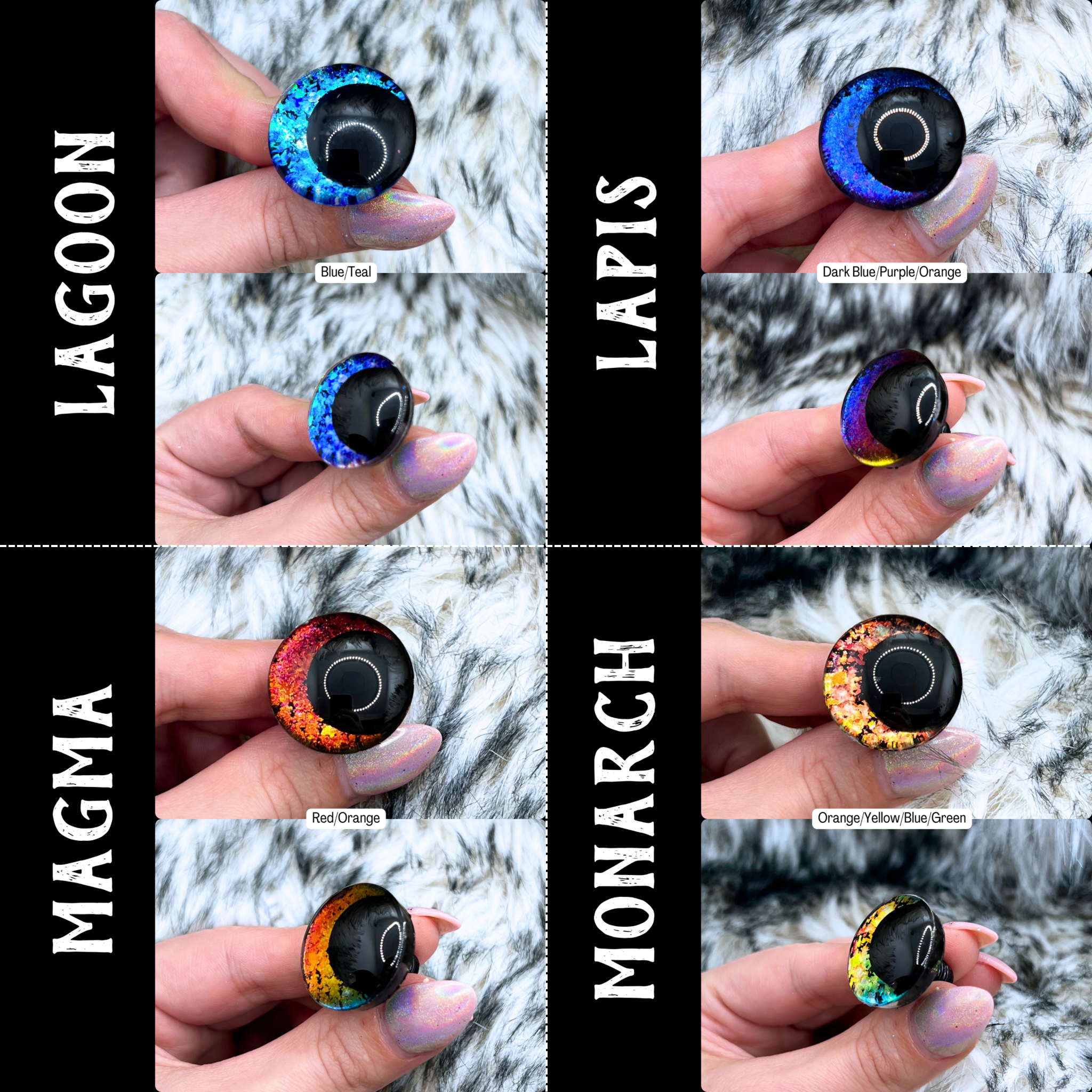 Hand Painted Safety Eyes (32 color options)