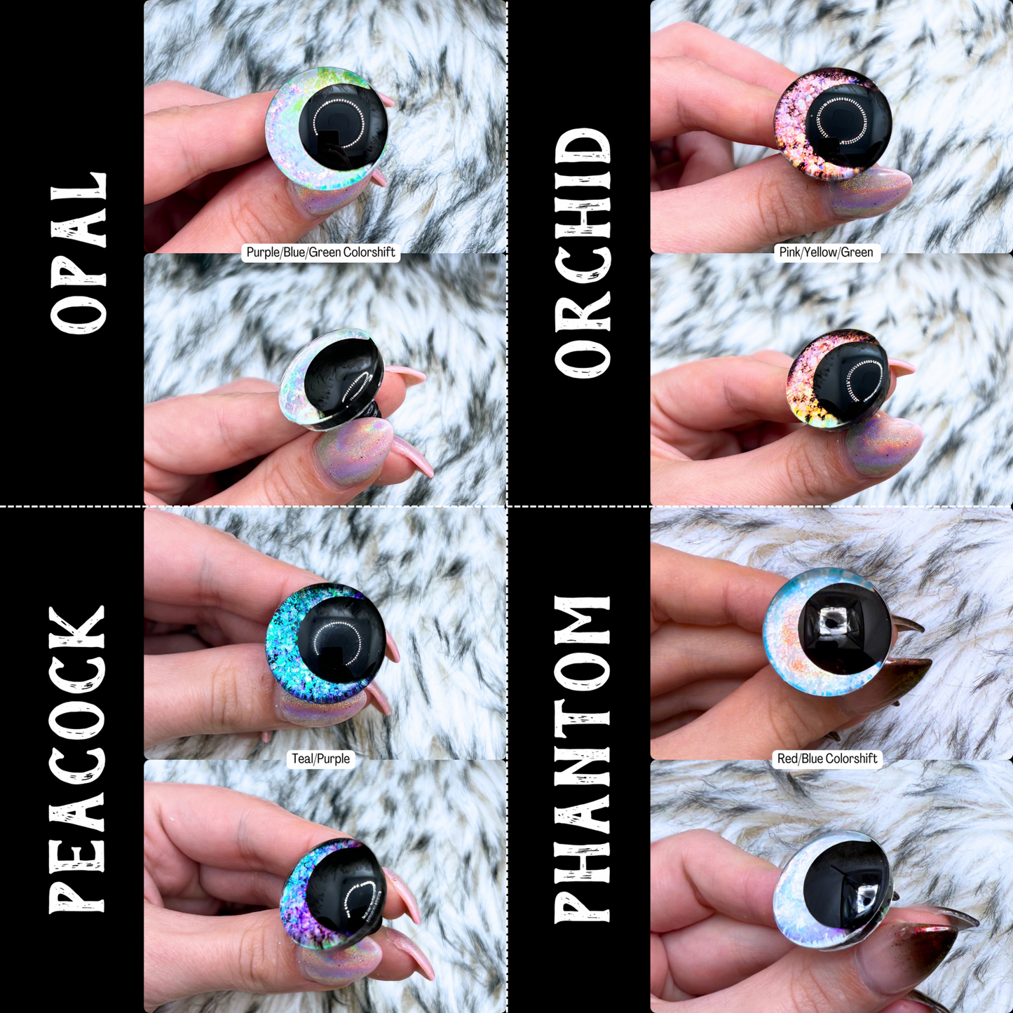 Hand Painted Safety Eyes (32 Colors to choose from)