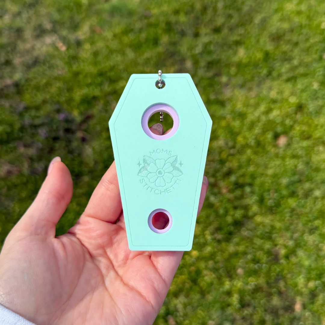 Seafoam/Purple Coffin Safety Eye Tool