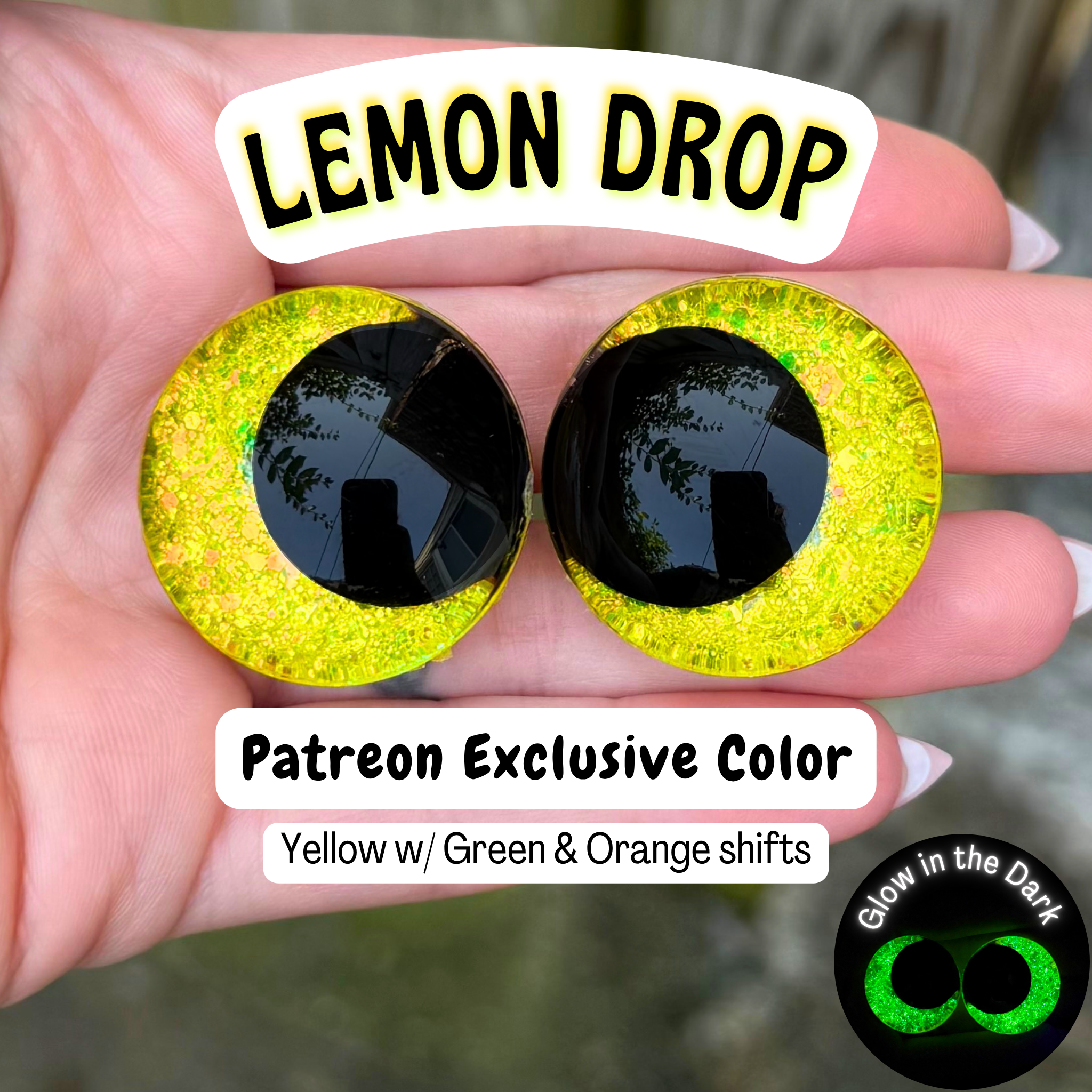 Patreon Exclusive Safety Eyes (Lemon Drop)