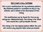 Rosy Maple Moth Crochet Pattern Modification