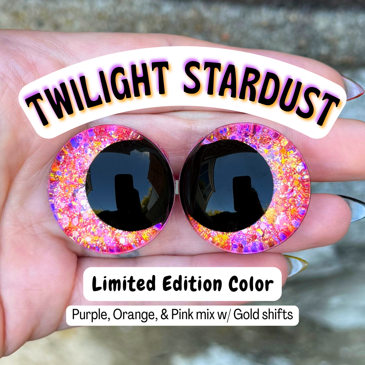 Limited Edition Safety Eyes (Twilight Stardust)