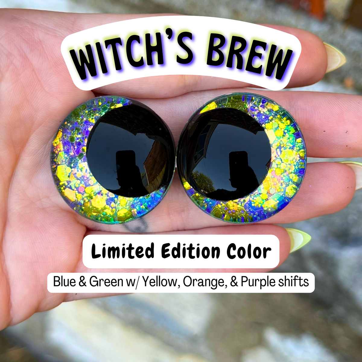 Limited Edition Safety Eyes (Witch's Brew)