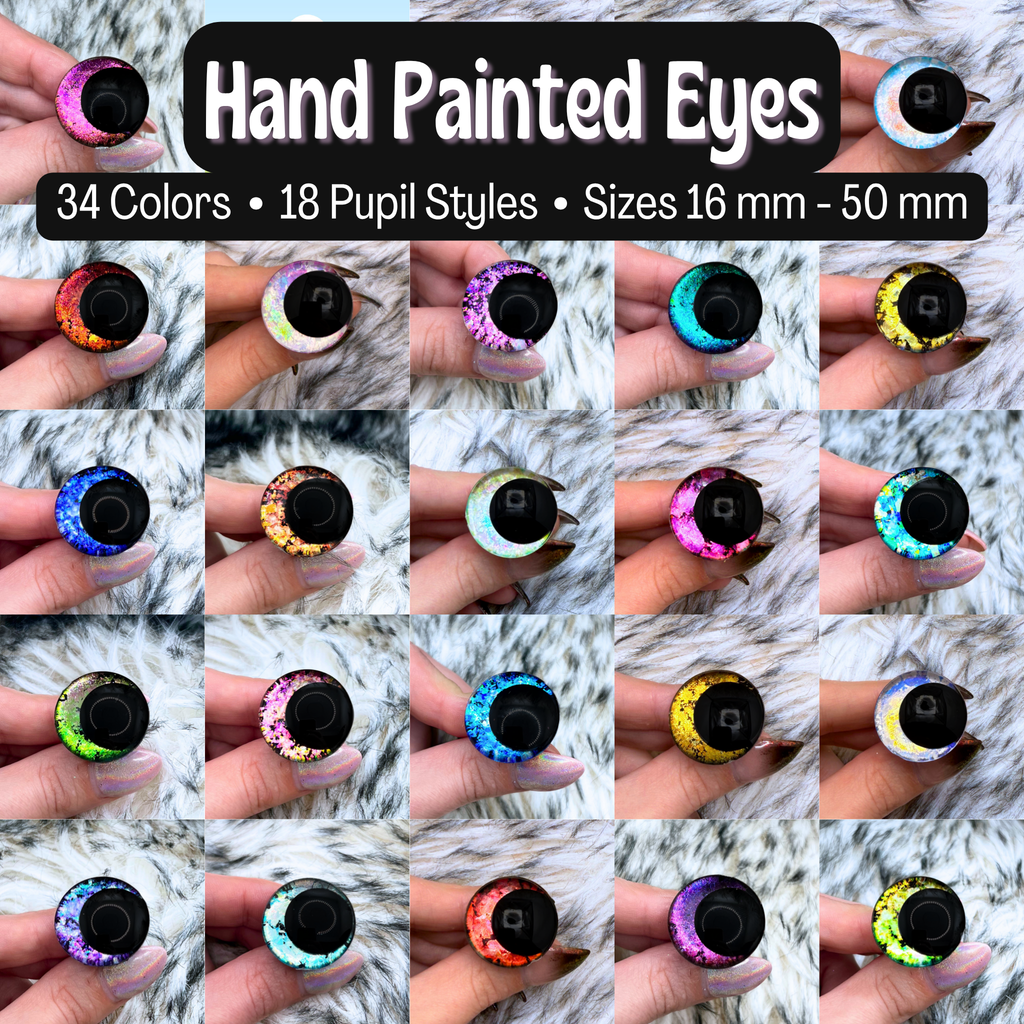 Hand Painted Safety Eyes (34 color options)