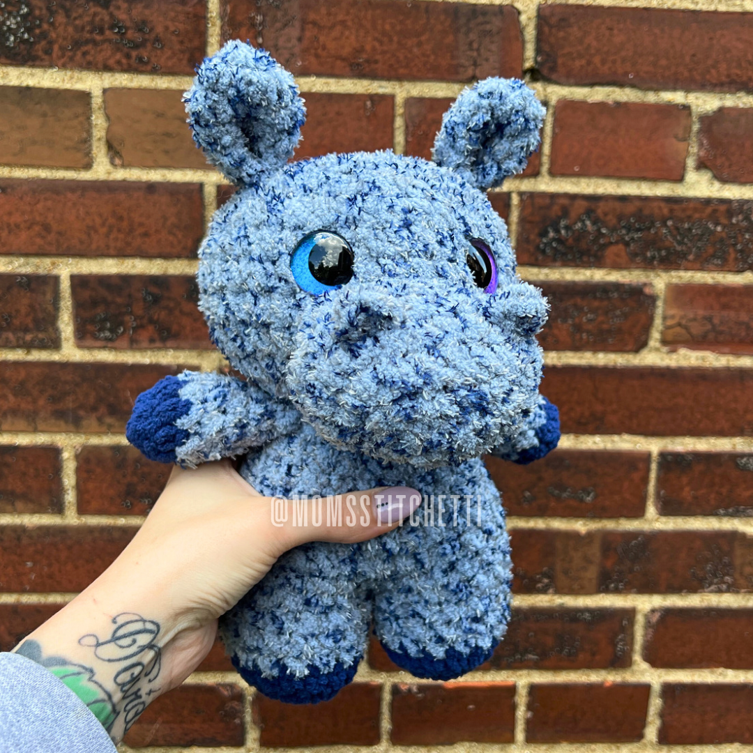 Hippo Crochet Pattern