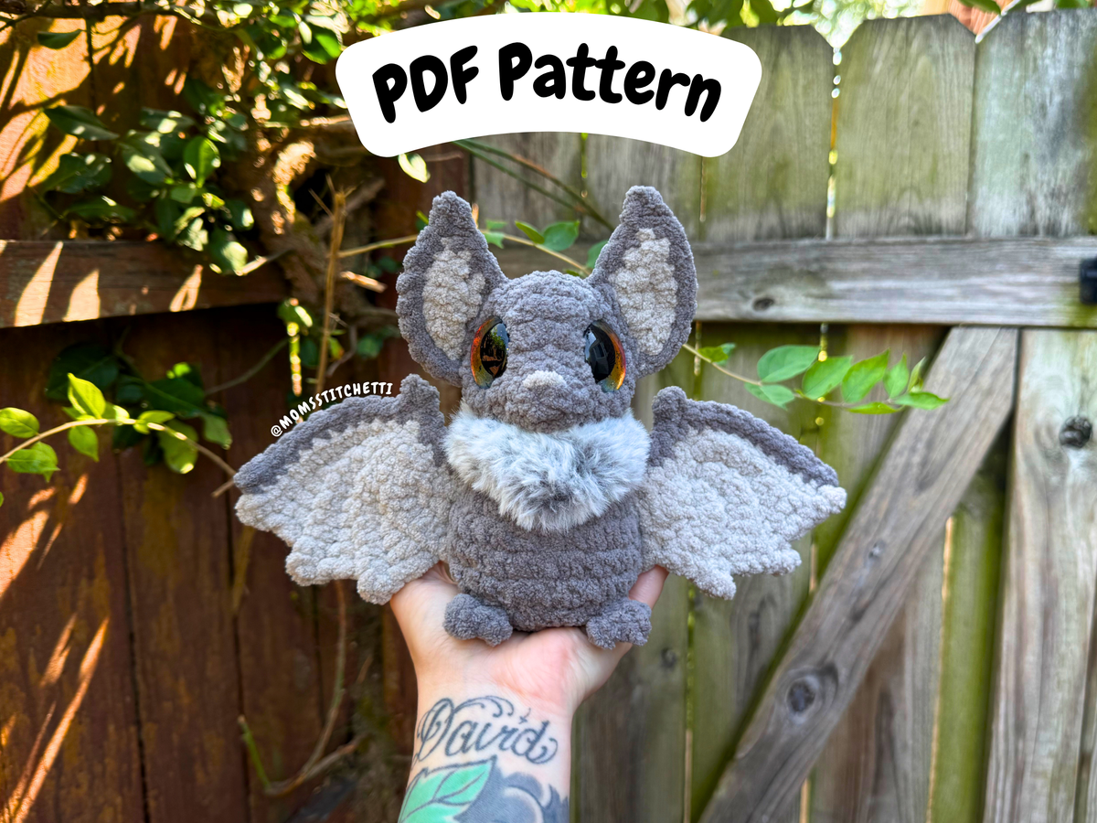 Sitting Kawaii Bat Crochet Pattern