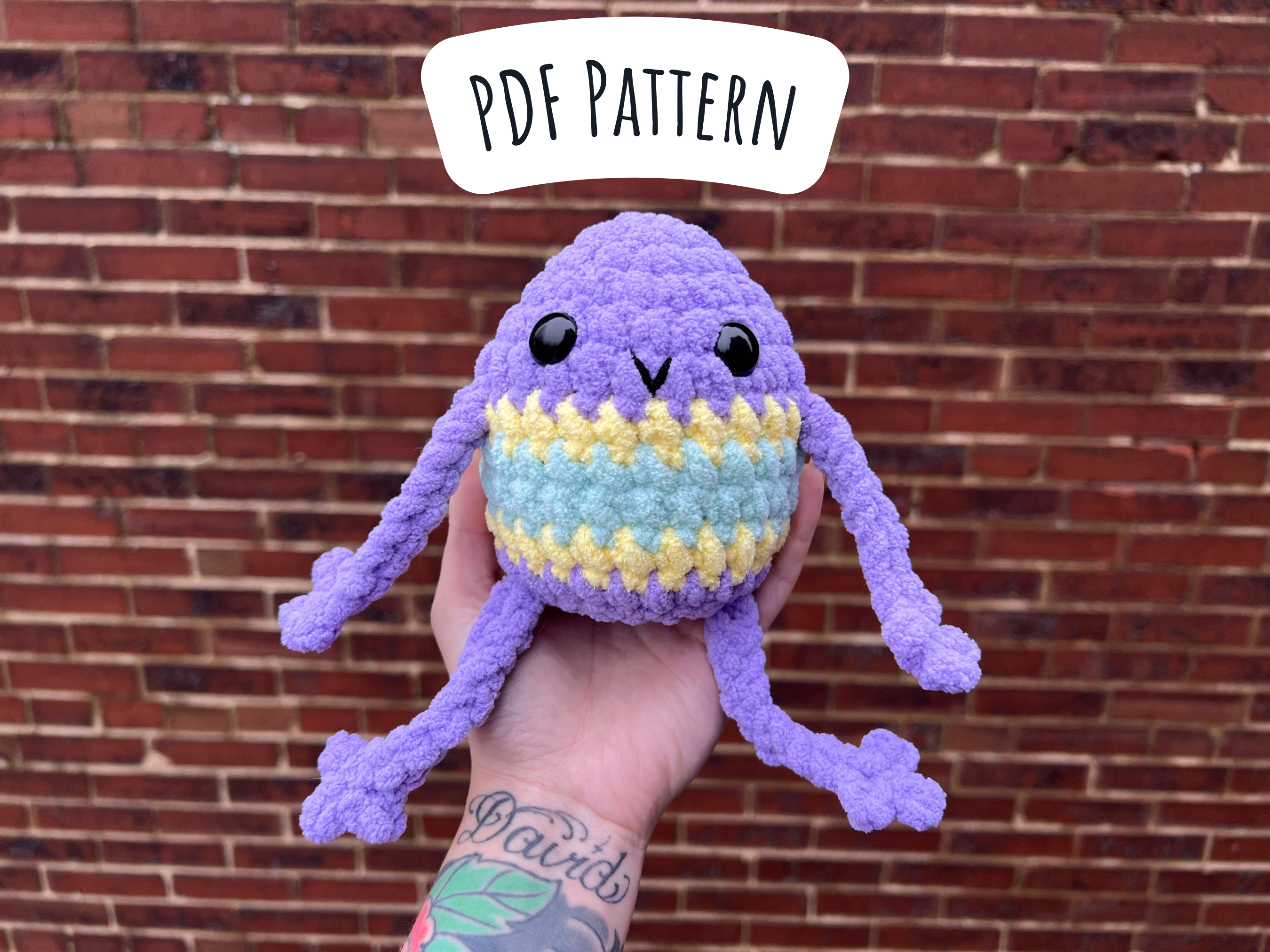 Egg Friend Crochet Pattern (No Sew)