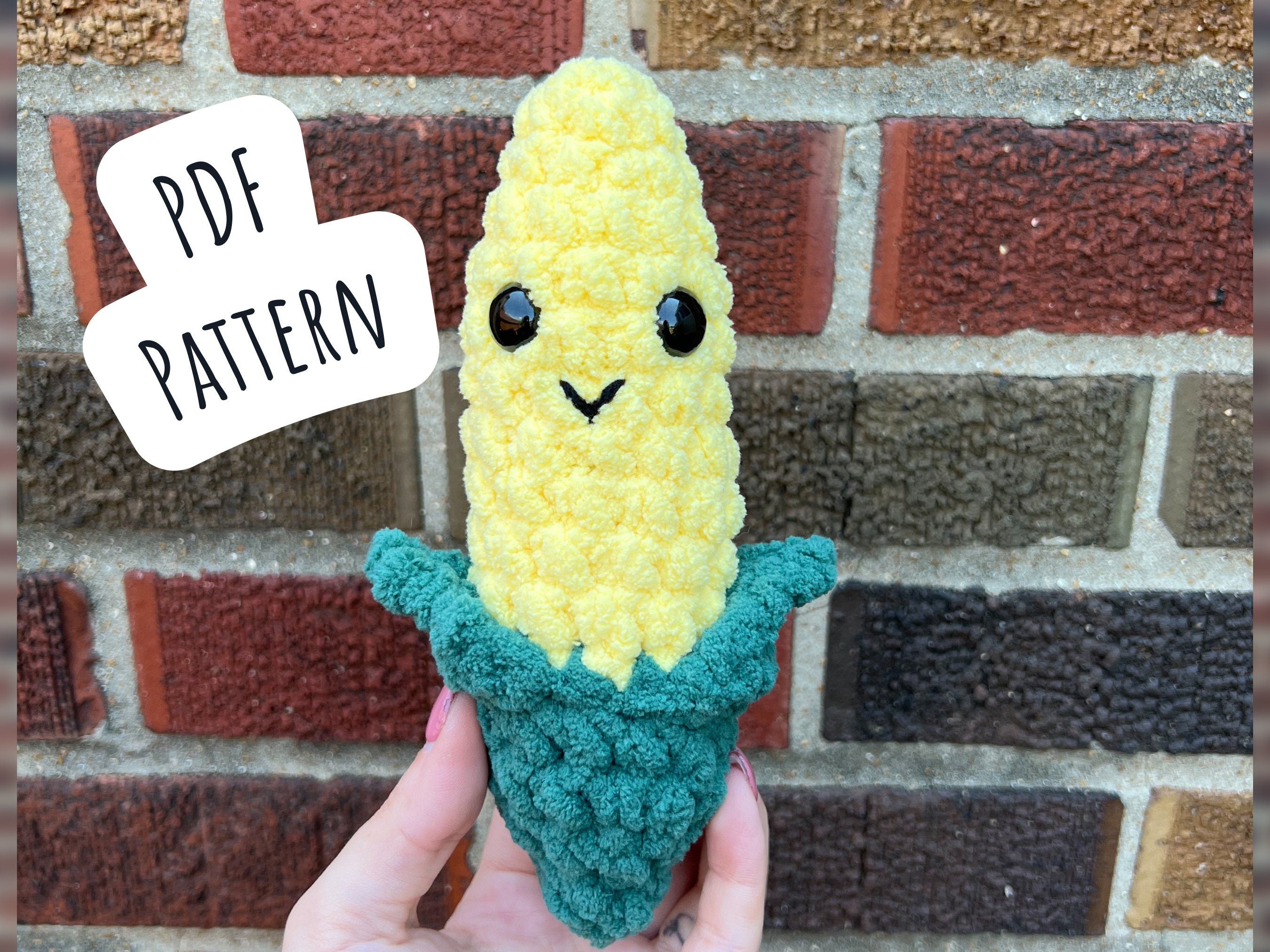 Corn Crochet Pattern (No Sew)