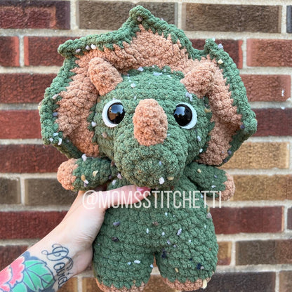 Terry the Triceratops and Ted the T-Rex Crochet Patterns